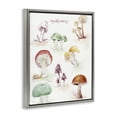 thumbnail image 4 of Stupell Industries Types Of Mushrooms Botanical & Floral Painting Gray Floater Framed Art Print Wall Art, 17 x 21, 4 of 10