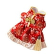 thumbnail image 1 of Chaqueta fría para mascotas, abrigo de invierno, ropa para mascotas, chaleco con borlas, vestido de gato de año Nuevo, disfraz Tang para celebración, L, 1 of 8