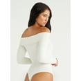 thumbnail image 3 of Sofia Jeans Women's Seamlessly Smoothing Off the Shoulder Bodysuit, Sizes XS-2XL, 3 of 6