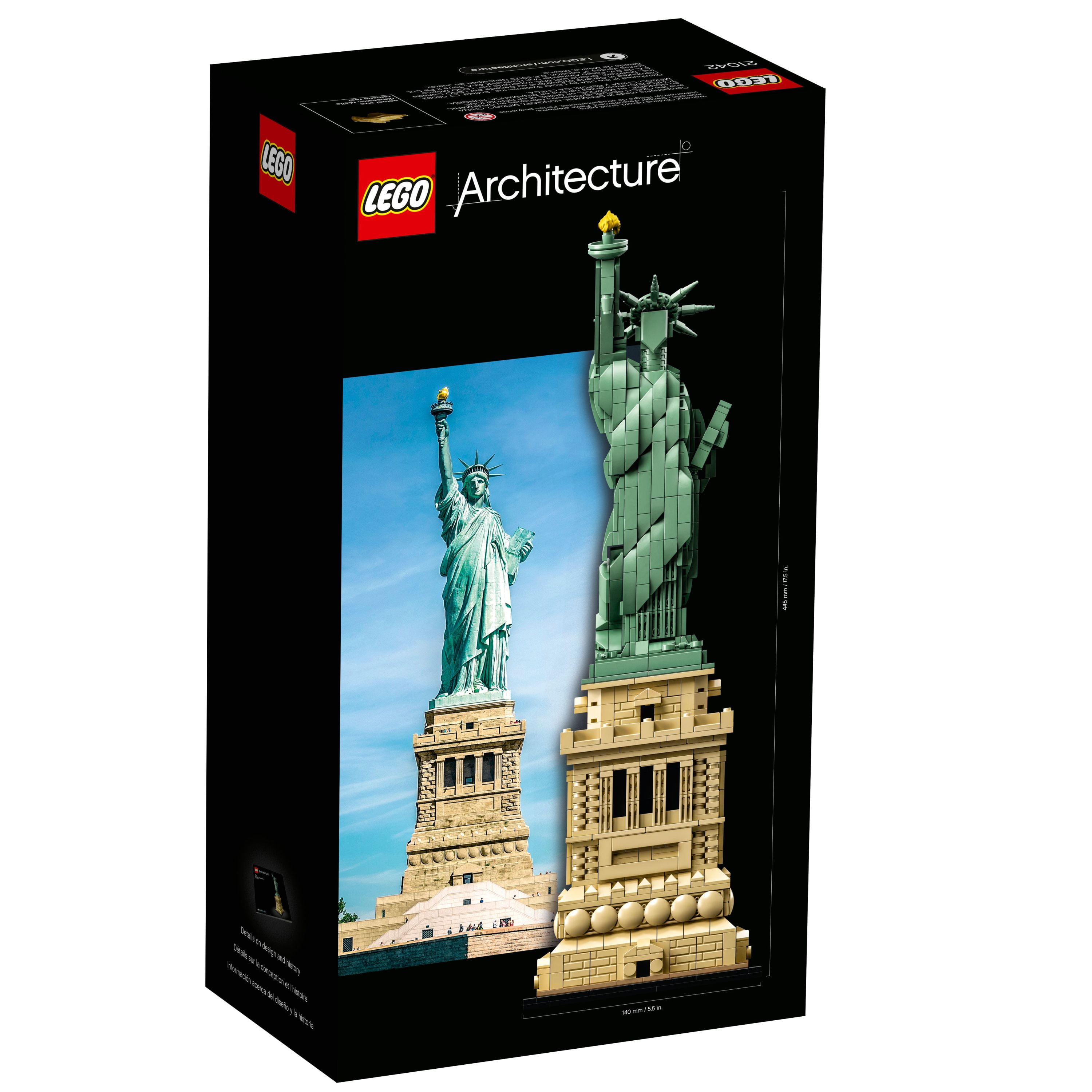 for Set 21042 Home Idea Teens York Statue LEGO New Architecture and Model Liberty Décor - Centerpiece, City Adults Great of Office Collectible Creative or Gift Building Souvenir,