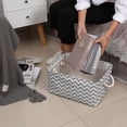 thumbnail image 4 of Yuarrent Cesta de tela EVA acolchada de gran capacidad para almacenamiento de ropa interior, cubos portátiles plegables impermeables para el Almacenamiento y organización del hogar, 4 of 6
