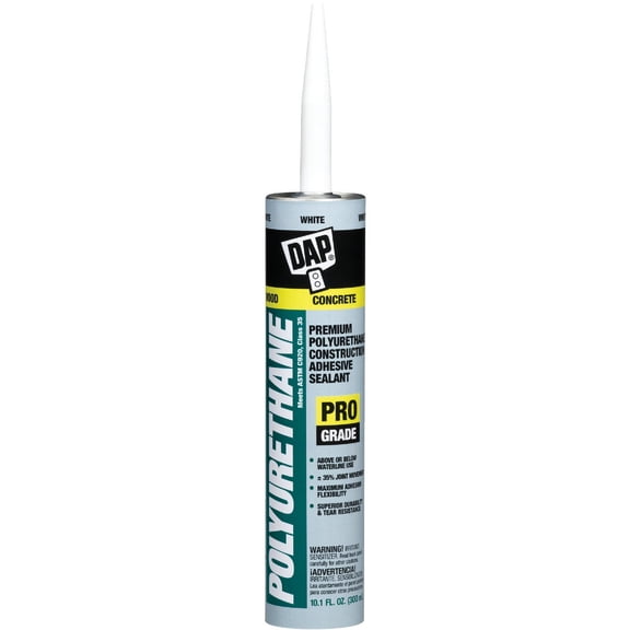 Dap 18810 12 Pack 10.1 oz. Premium Polyurethane Construction Adhesive Sealant, White
