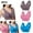 Gray, variant on WREESH 3 Pack Support Bra Adaptive Bra Women Lace Splicing Glossy Comfortable Breathable Bra Underwear No Underwire Bras Underwear Black