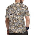 thumbnail image 2 of Wukai Zebra Print Men's Short-Sleeved Mesh T-Shirt,Quick-Dry Short Sleeve Workout T-Shirt-X-Small, 2 of 8