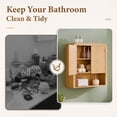 thumbnail image 6 of Aitjunz 23" W Bathroom Wall Storage Cabinet, Wood Medicine Cabinet with Doors and Adjustable Shelf, Over the Toilet Storage Cabinet for Bathroom, Laundry Room and Kitchen, Natura, 6 of 8