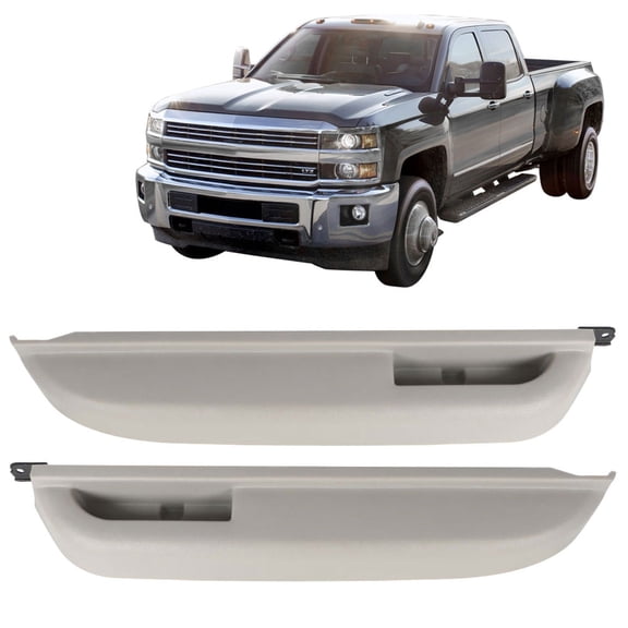Genrics Door Armrest Light Gray Front Kit Pair Set of 2for 1990-1994 Chevrolet GMC Truck 15691229 15691230