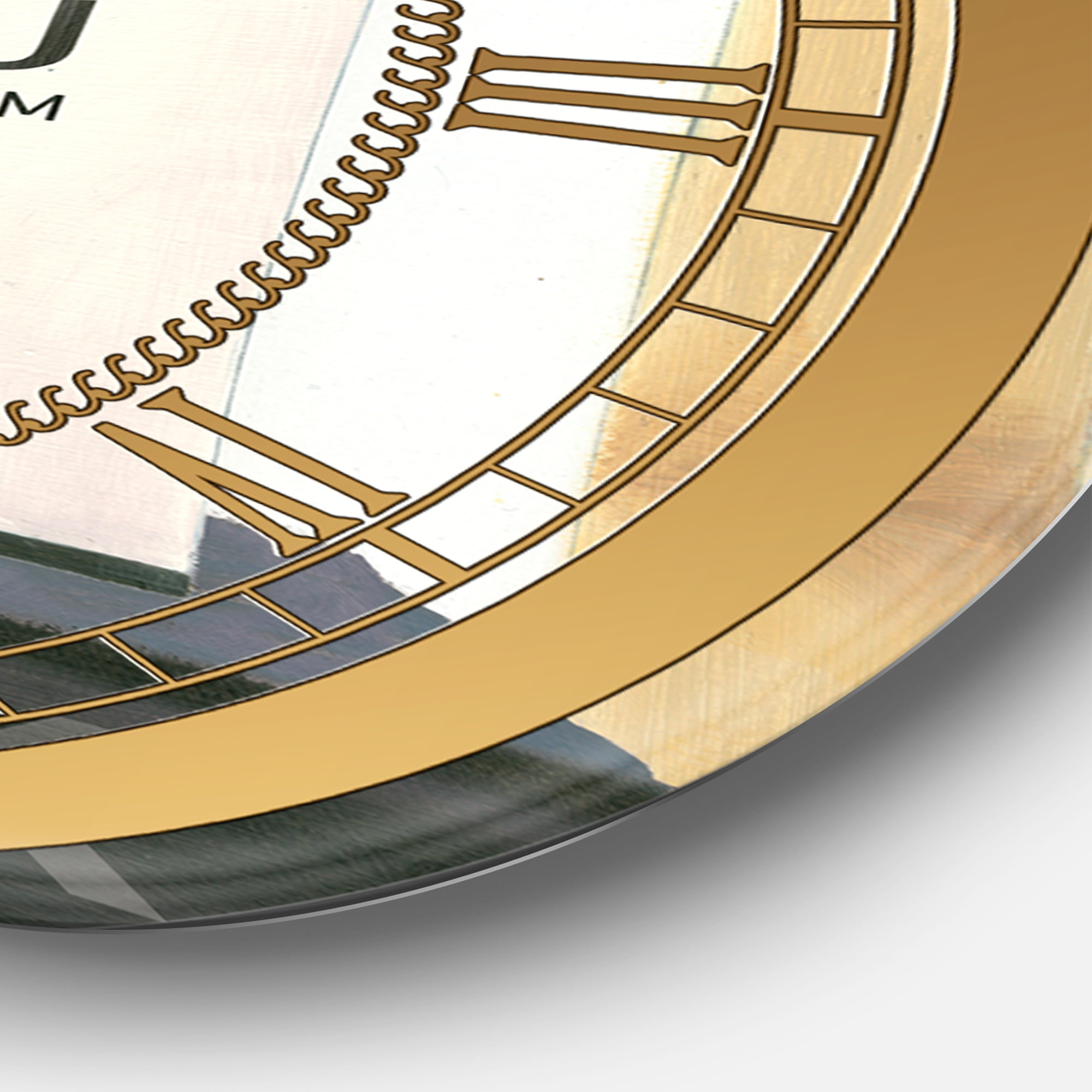 Designart 'Glam & Fashion Parfum Boudoir III' Glam wall clock