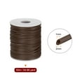 thumbnail image 2 of REGALWOVEN Hollow Pipe Rubber Cords Hollow Tube Silicone Tubing for DIY Jewelry Brown, 2 of 6