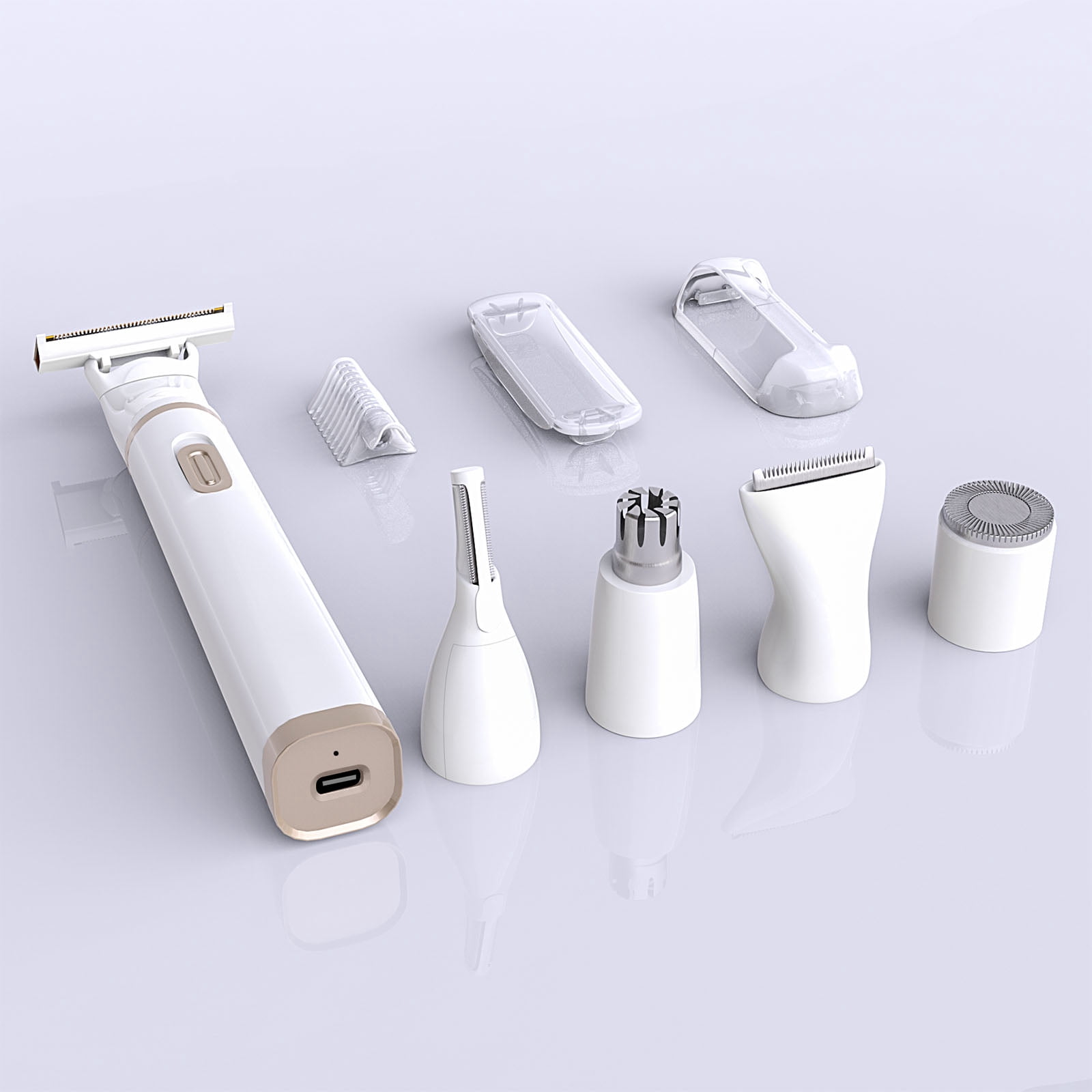 5 in 1 Electric for Razor Body Hair Trimmer for Legs, Arms Bikini Face & Eyebrow