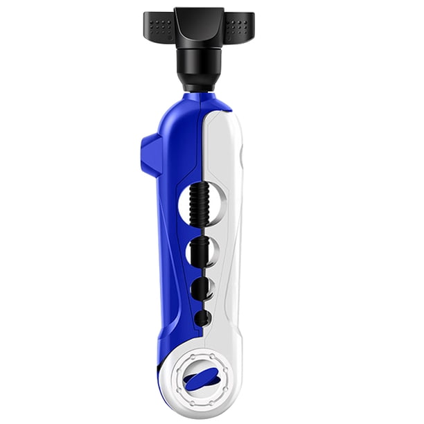 WDOplteas Mini Carrete Hilo Pescar Máquina Enrolladora Hilo Pescar Ajustable (azul Y Blanco)