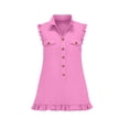 thumbnail image 4 of Kezqiaxn Mini Dresses for Women Summer Sleeveless Button Down Dress with Pockets Casual Sundress Fashion Clothing, 4 of 7