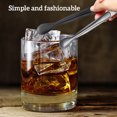 thumbnail image 5 of Linyer Stainless Steel Sugar Tong Portable Reusable Solid Color Ice-cube Picker Indoor Hotel Food Serving Tool Clip Accessories Black, 5 of 8