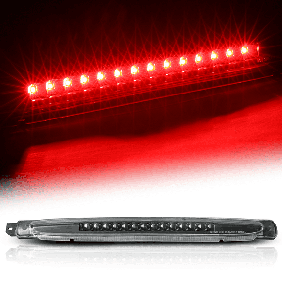 Magshion Third 3rd Brake Light, Car LED Brake Light for 2004-2007 Buick Rainier, 2002-2009 Chevrolet Trailblazer, Black Housing Clear Lens