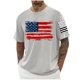thumbnail image 1 of Tops para hombre, blusas y camisas de cuello redondo y manga corta para hombre, blusas casuales de cuello redondo con estampado de moda para hombre, blusas de cuello redondo y manga corta, camisas par, 1 of 5
