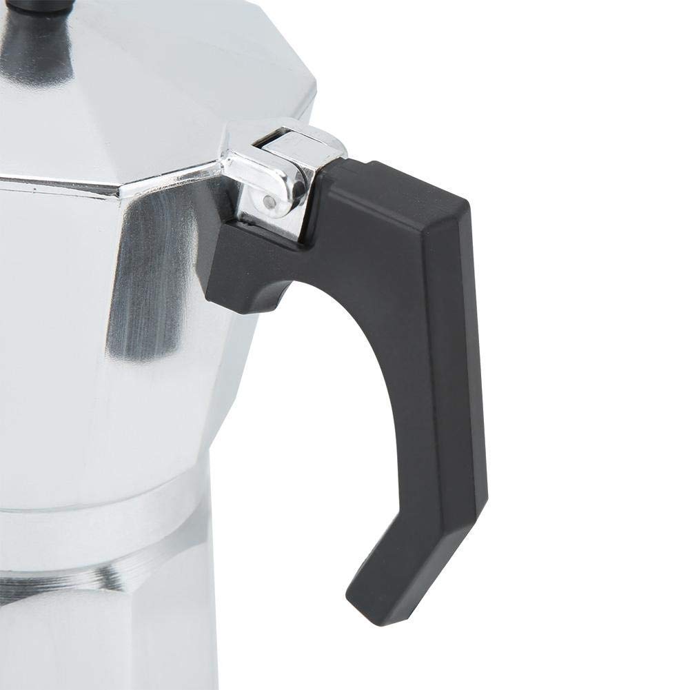 Stovetop Espresso Maker, Espresso Cup Moka Pot Italian Coffee Maker, Manual Cuban Coffee Percolator Machine Italian Espresso Greca Coffee Maker for Cappuccino or Latte 300ml