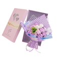 thumbnail image 2 of Ramo de flores, rosas de jabón, accesorio floral, regalo romántico creativo, adorno de mesa Púrpura, 2 of 9