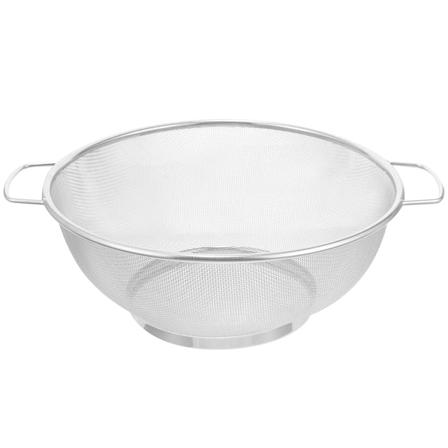 Colador de malla de acero inoxidable, escurridor de cocina, cesta de lavado de acero inoxidable, cesta filtrante de aceite
