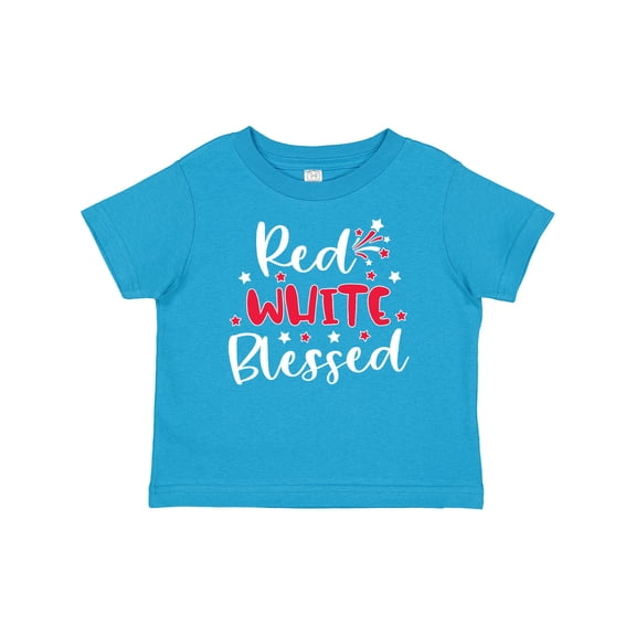 Inktastic 4th of July Red White Blessed Fireworks Boys or Girls Baby T-Shirt