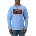 thumbnail image 1 of Wild Bobby, American Game Flag Baseball Bat Ball, Sports, Men Long Sleeve Shirt, Light Blue, X-Large, 1 of 3