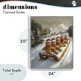 thumbnail image 4 of Stupell Industries Rustic Lodge Gingerbread Snow Day Sledding Gray Framed Giclee Art, 24 x 30, by Arlington Prints, 4 of 8