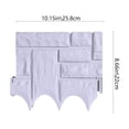 thumbnail image 3 of Ke1Clo Durable Plastic Garden Fence, Lawn Border Tree Ring Barrier for Landscaping, Outdoor Yard Decorative Edging Grass Stones Separation Panel, White, 3 of 6
