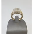 thumbnail image 5 of Real 10k Yellow Gold Diamond Mens Ring Ankh Cross Band Wedding Genuine Natural, 5 of 7