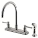 thumbnail image 3 of Kingston Brass KS8798DL 8 Inch Center Kitchen Faucet With Side Sprayer - Satin Nickel, 3 of 4