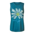 thumbnail image 3 of Eashery Womens Tops Sleeveless Casual Tee Women Tops Blue S, 3 of 5