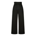 thumbnail image 7 of XFLWAM Wide Leg Pants for Women High Waist Dressy Bow Tie Pant Work Business Casual Trousers with Pockets Black XXL, 7 of 7