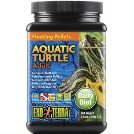 Exo Terra Floating Pellets Adult Aquatic Turtle Food 8.8 oz Pack of 2