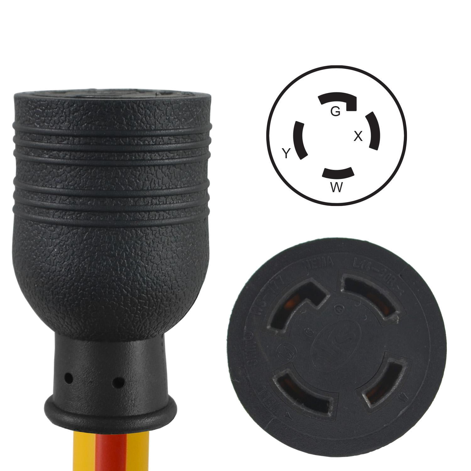 Conntek CTG1430-025 L14-30  4 Prong 30 Amp 25 Foot Generator Extension Cord STW,  125/250V Up to 7500W 10 Gauge STW Generator Cord UL Listed