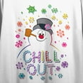 thumbnail image 2 of Frosty the Snowman Chill Out Women's White Graphic Crop Tee-Large, 2 of 3