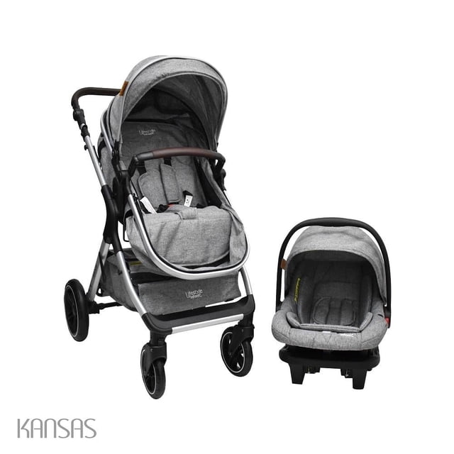 Carriola Infanti Lifestyle 4 en 1 Kansas Gris