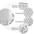 thumbnail image 3 of Extra Long Shower Curtain 72x96 Inch, Buffalo Plaid Shower Curtain Waterproof Bathroom Decor, Farmhouse Grey Checkered Vintage Rustic Fabric Bath Curtain Set Accessories with Hooks, 3 of 7