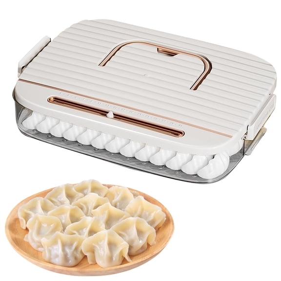 Pantry Organizers and Storage Clearance! New Cookie Container Layer Food Storage Container Transparent Stackable Dumpling Box with Lid Plastic Good Kitchen and Refrigerator Sealing Box A Dumpling