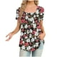 thumbnail image 1 of Fiudx Camisas para Mujer Mujer Moda Casual Manga Corta Suelta Camiseta Blusa Tops, 1 of 4