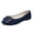 #006-Dark Blue, variant on Women's Fashionable Casual Flat Loafers with Decorative Metal Buckle Spring and Fall Comfortable Soft Cloth Shoes for Daily Wear Large Size