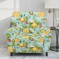 thumbnail image 2 of Kuiaobaty Lemon Strawberry Print Reclining Slipcover with Pocket Flower Breathable Recliner Chair Cover Large Durable Reclining Sofa Slipcover Washable Recliner Couch Cover for Living Room, 2 of 8