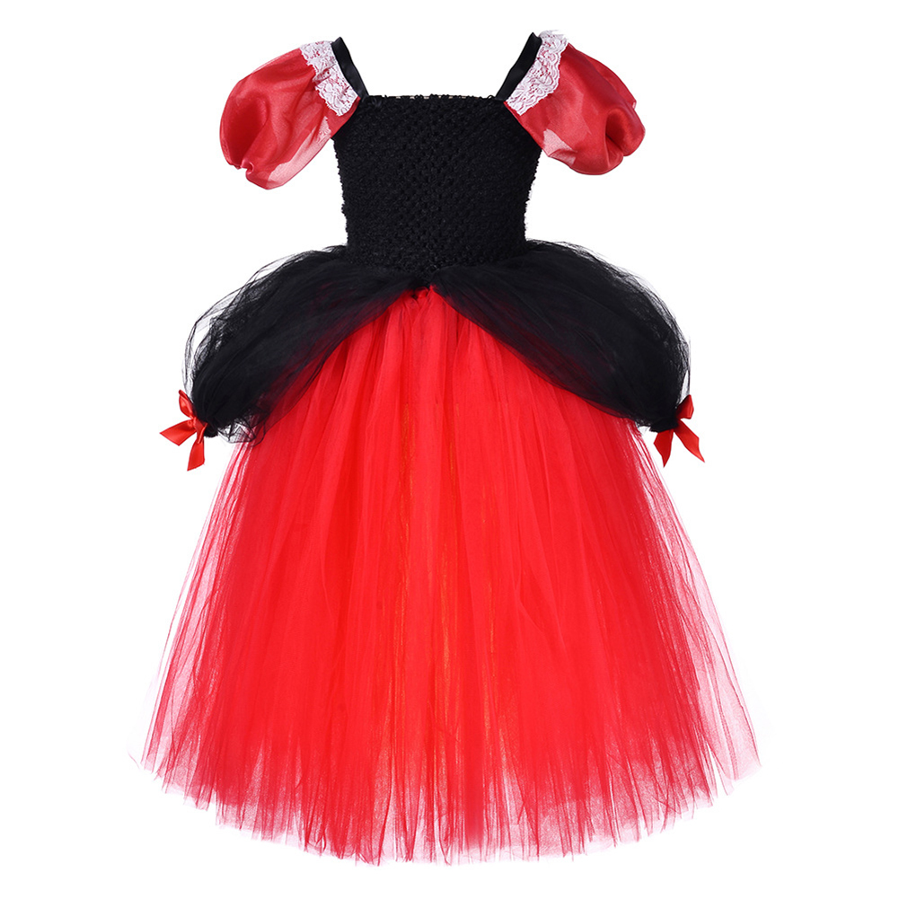 Robe Tutu Princesse Fille Avec Serre-tête - Déguisement Pois, Noeud Papillon, Pour Anniversaire, Carnaval