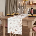 thumbnail image 2 of Table Runners 90 Inches Long Dress Scarves, Brown Red Spring Floral Farmhouse Coffee/Dining/Kitchen Table Runner for Living Room, Summer Flowers Botanical Elegant 13x90 Inch, 2 of 9