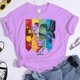 thumbnail image 3 of Camiseta de manga corta con estampado de animales mágicos para mujer, Camisetas estampadas de Hogwarts, ropa informal de verano, 3 of 5