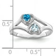 thumbnail image 6 of Sterling Silver Rhodium-plated Family Jewelry Mounting QXMR64/2SSM-8, 6 of 6