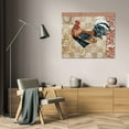thumbnail image 3 of Paul Brent 44x36 Gallery Wrapped Canvas Wall Art Titled - Bergerac Rooster Red II, 3 of 4