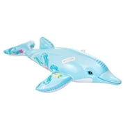 Dolphin Pool Float - Inflatable Animal Ride-on - Swimming Water Toys for Kids