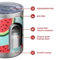 thumbnail image 4 of 12oz Tumblers Summer Watermelon Vacuum Insulated Stainless Steel Travel Tumbler Cups Mug with Lid and Straw for Beer,Coffee,Beverages with Cleaning Brush for Cold & Hot Drinks, 4 of 5