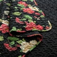 thumbnail image 6 of Exclusivo Mezcla Floral Quilts Queen Size, Black Queen Quilt Bedding Set with Red Cottagecore Garden Pattern, Reversible Lightweight Bedspreads Coverlets (92"x96"), 6 of 6