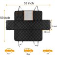 thumbnail image 2 of Funda para asiento de coche para perros, impermeable y antideslizante, funda universal para asiento trasero con ventana de observación y cinturón de seguridad, 2 of 5