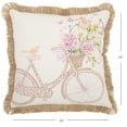 thumbnail image 2 of Colorful Bicycle Print Throw Pillow, 2 of 6