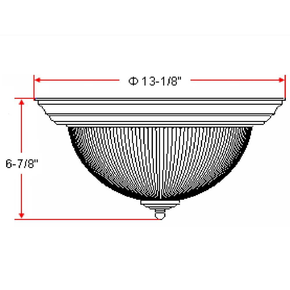 Design House Millbridge Traditional Indoor Flush Mount Ceiling Light