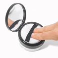 thumbnail image 4 of Makeup Powder Container Powder Box 20G 20ml 0.67 oz Reusable Flip Lid Refillable Cosmetic Jar Black Grid Sifter, 4 of 6